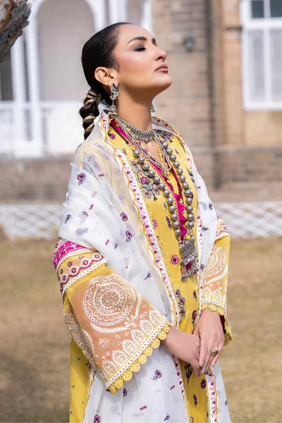 3PC UNSTITCHED EMBROIDERED LAWN SUIT