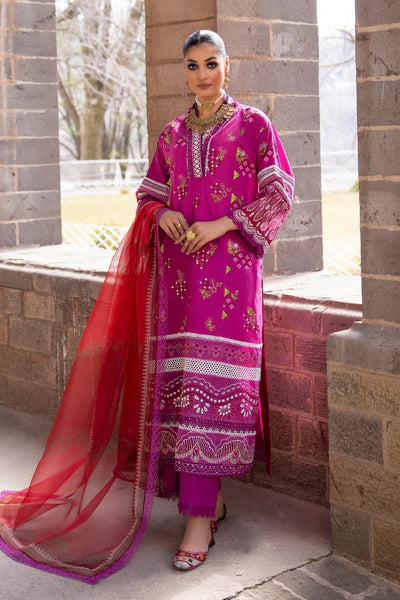 3PC UNSTITCHED EMBROIDERED LAWN SUIT