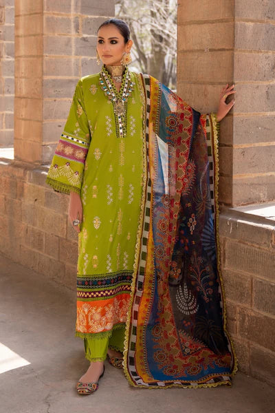 3PC UNSTITCHED EMBROIDERED LAWN SUIT