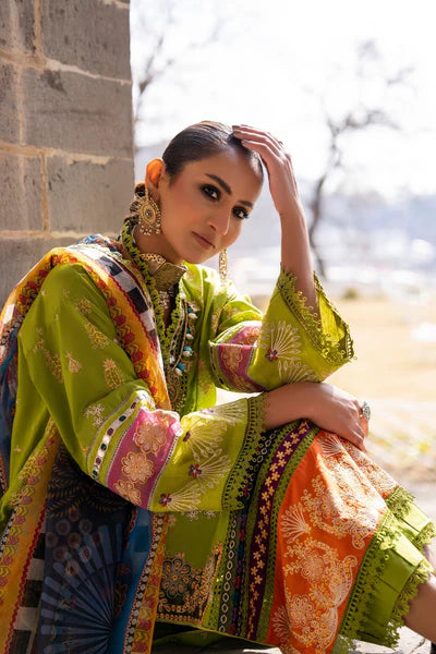 3PC UNSTITCHED EMBROIDERED LAWN SUIT